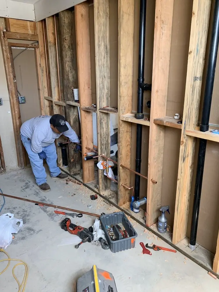Commercial rough-in plumbing for Gas Line Repair in Cranberry Lake
